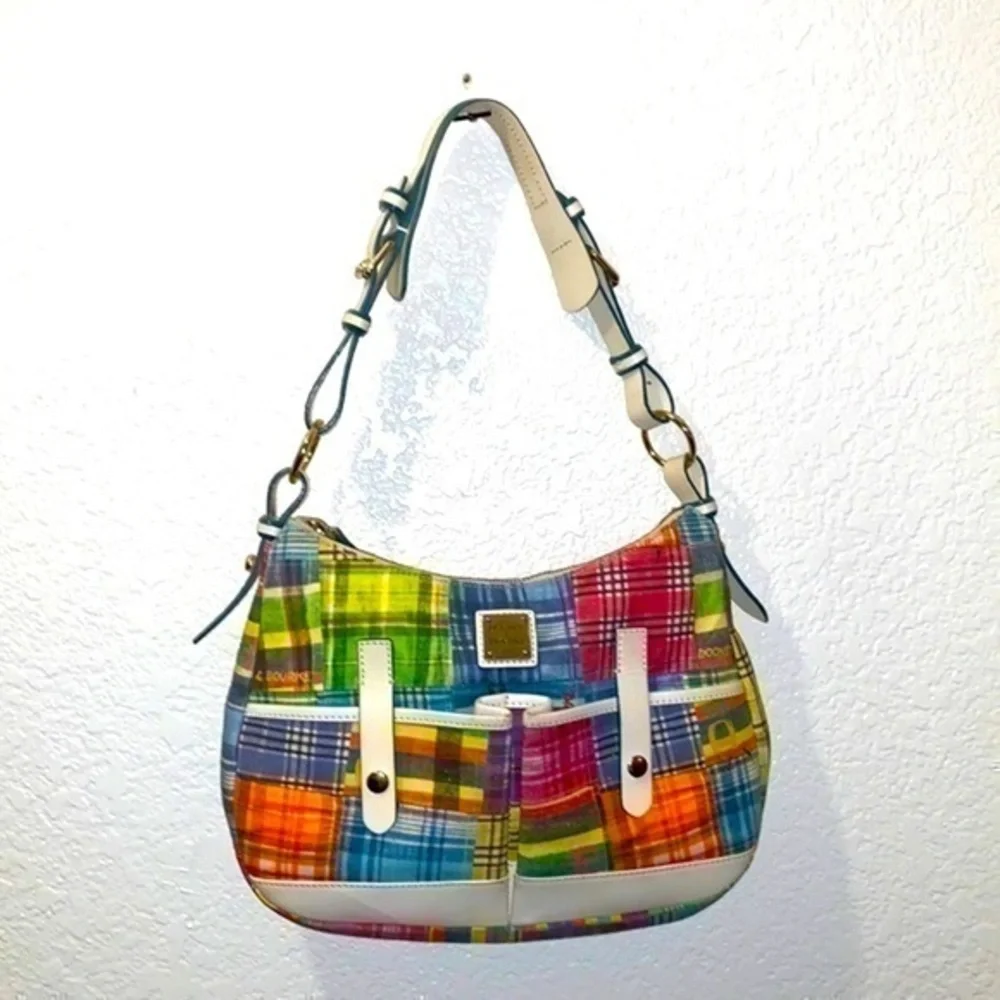 Dooney & Bourke plaid picnic ants shoulder bag - Picture 1 of 12